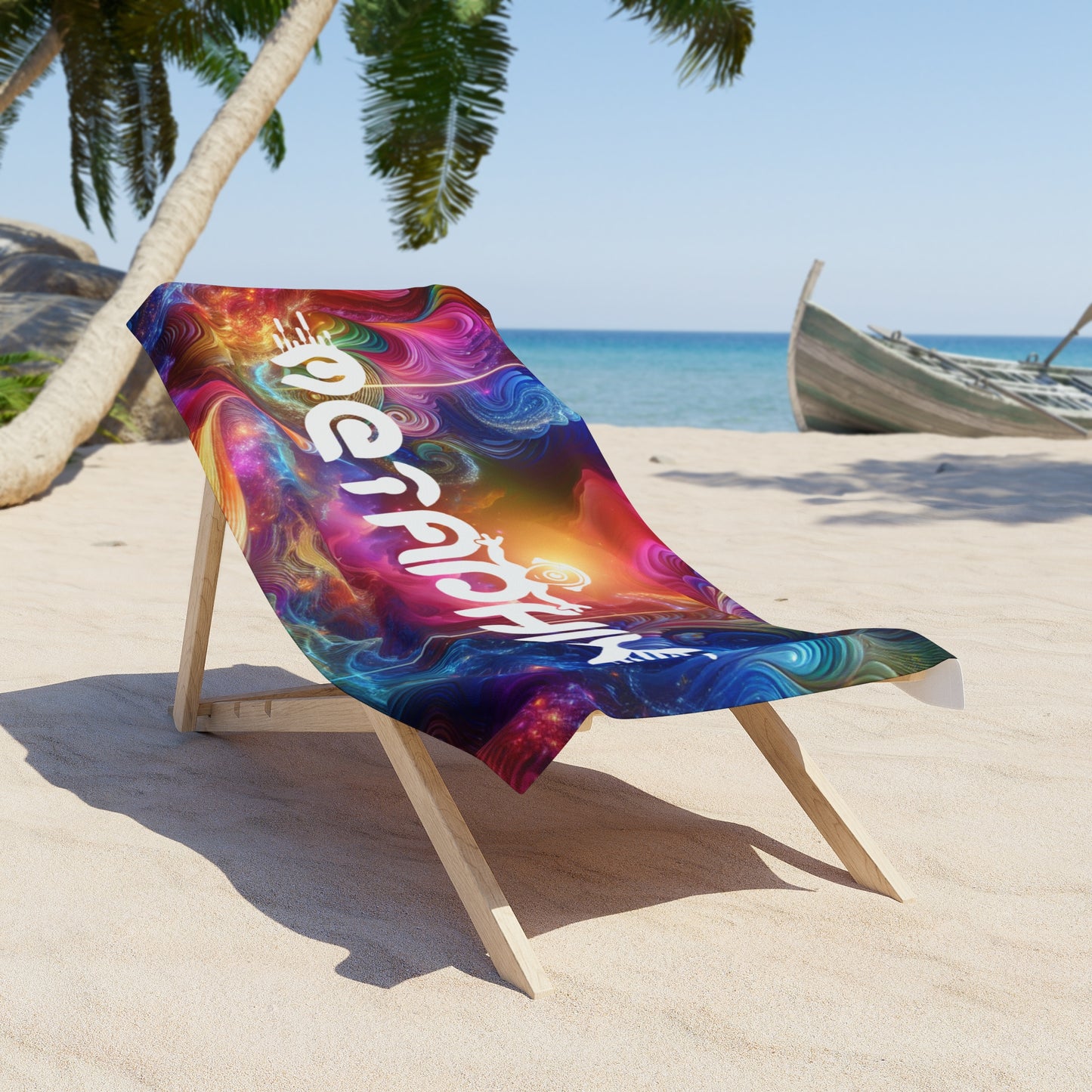 Vibrant Metaphysical Beach Towel
