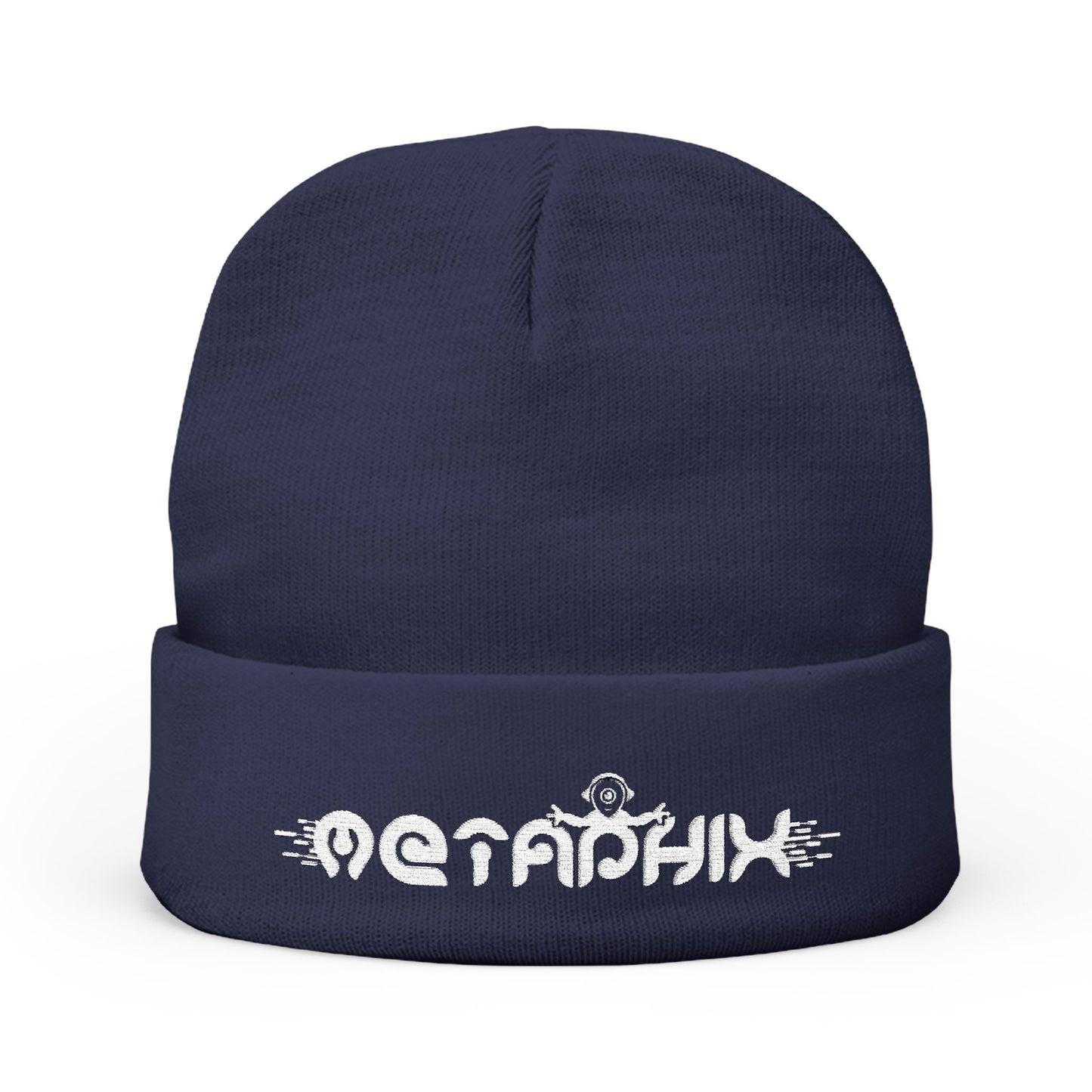 Metaphix Knit Beanie (White Logo)