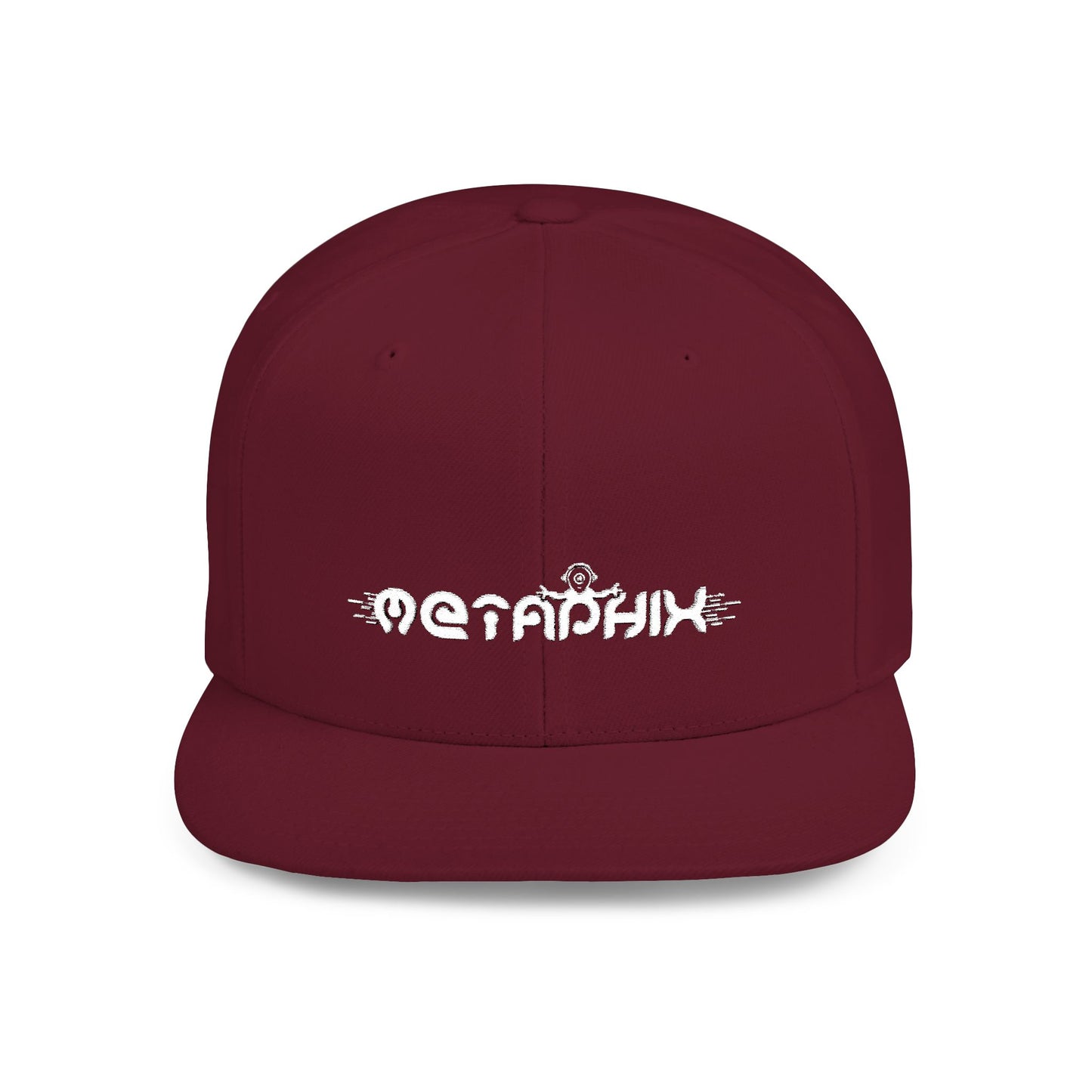 Metaphix Flat Bill Snapback Hat (White Logo)