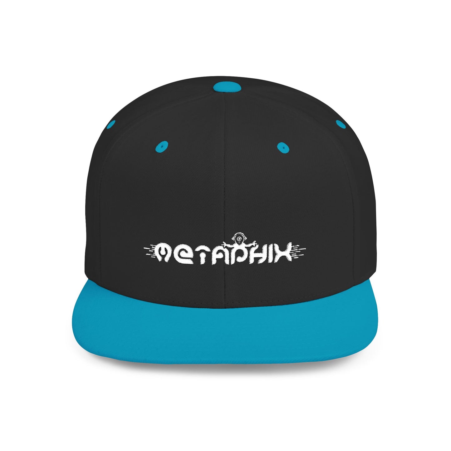Metaphix Flat Bill Snapback Hat (White Logo)
