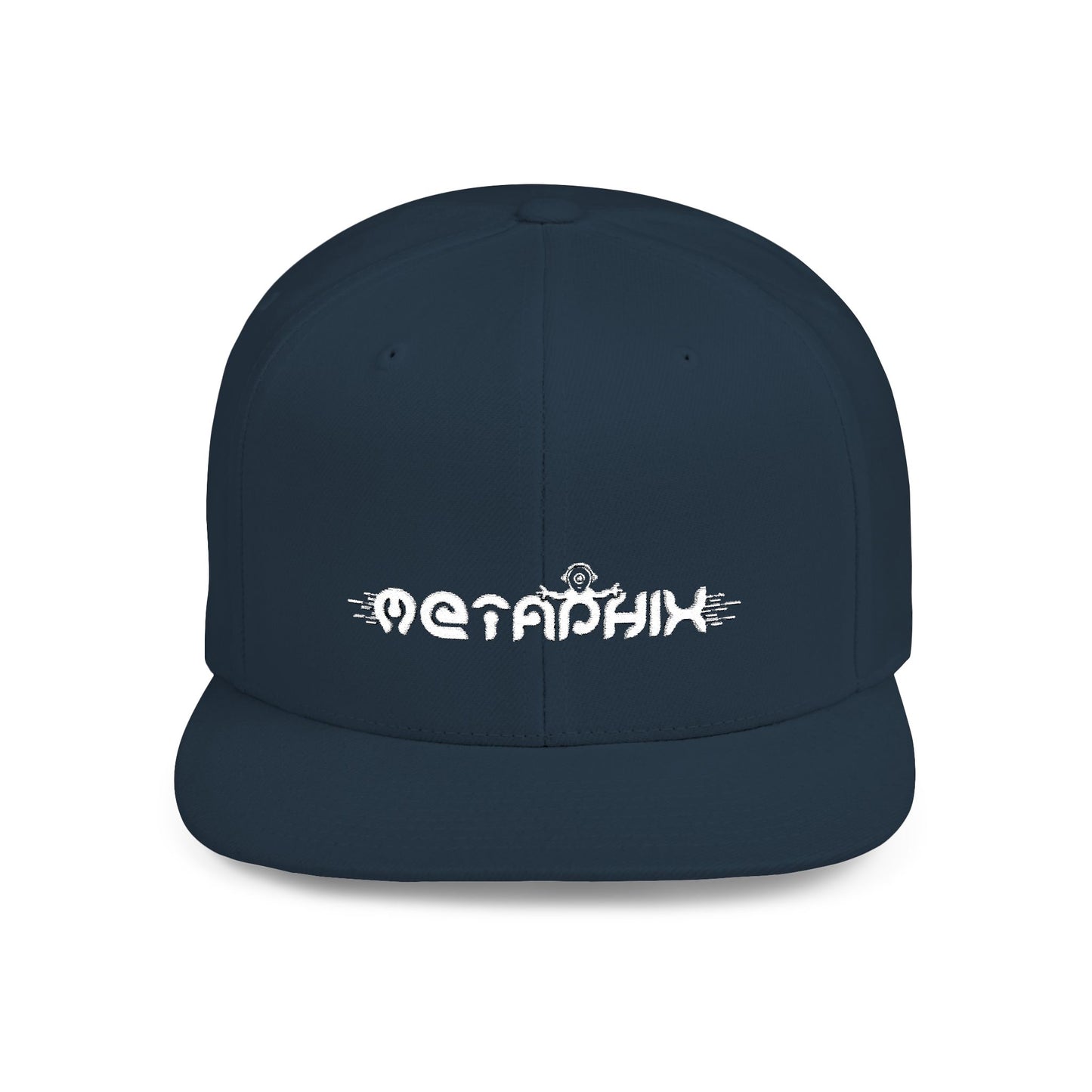 Metaphix Flat Bill Snapback Hat (White Logo)