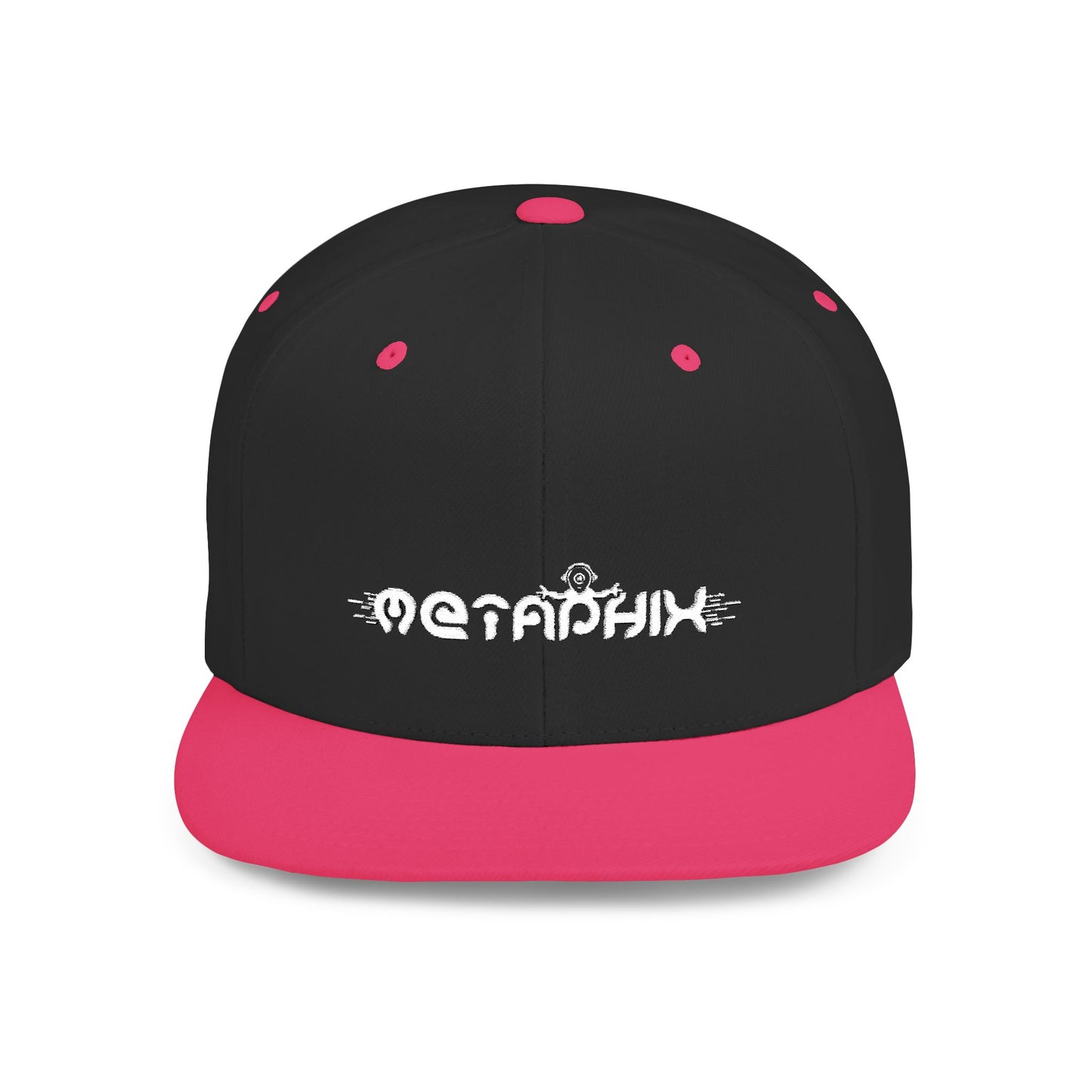 Metaphix Flat Bill Snapback Hat (White Logo)