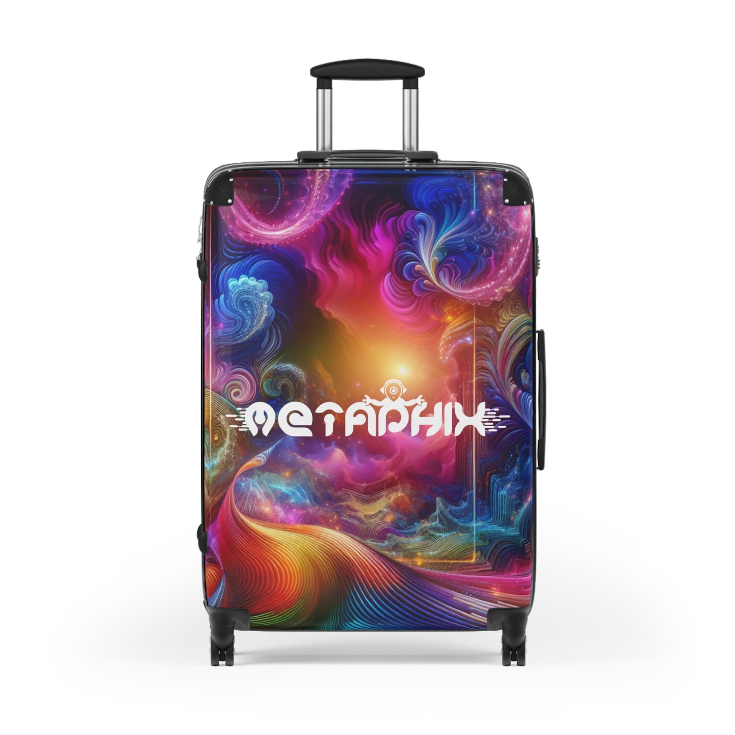 Vibrant Psychedelic Travel Suitcase