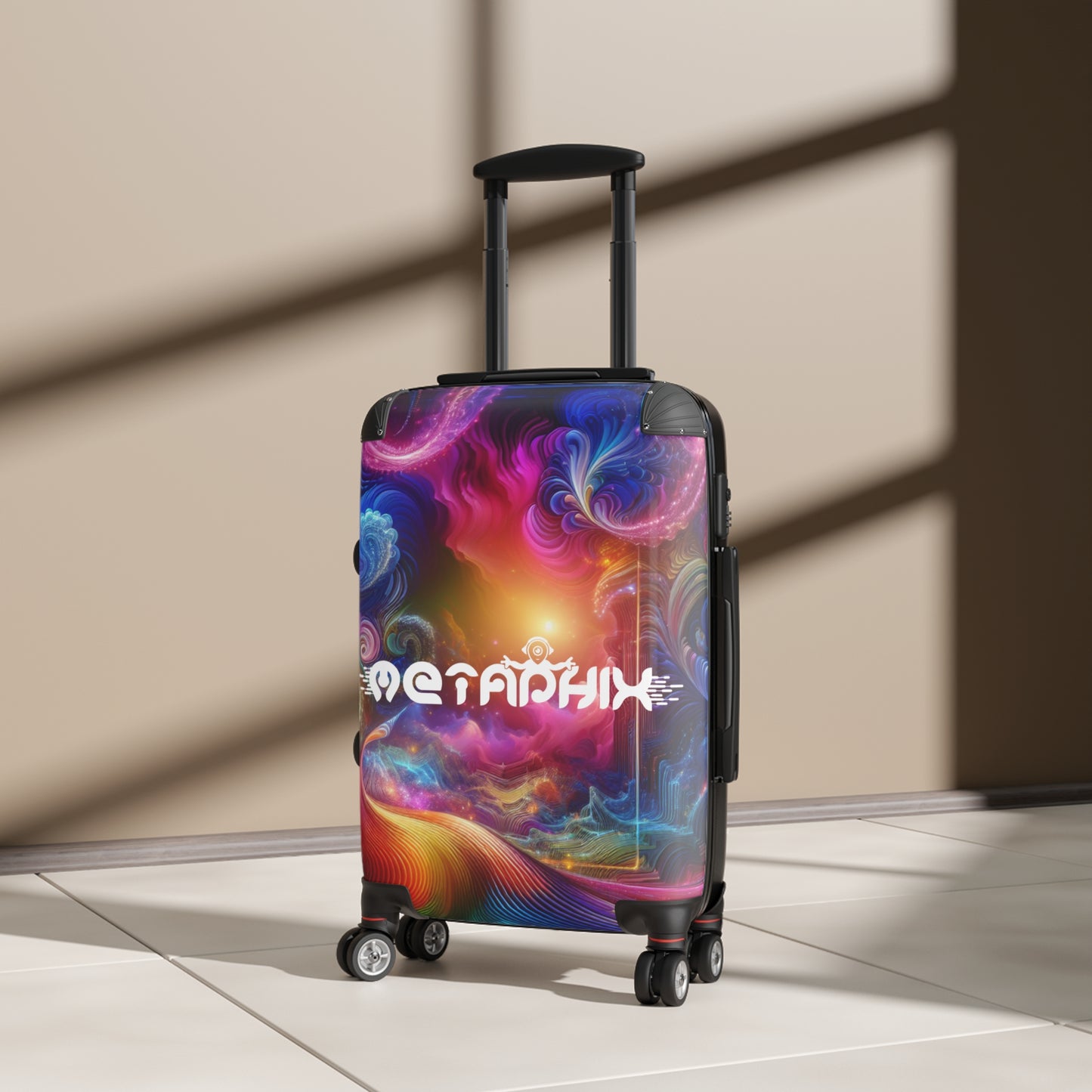 Vibrant Psychedelic Travel Suitcase