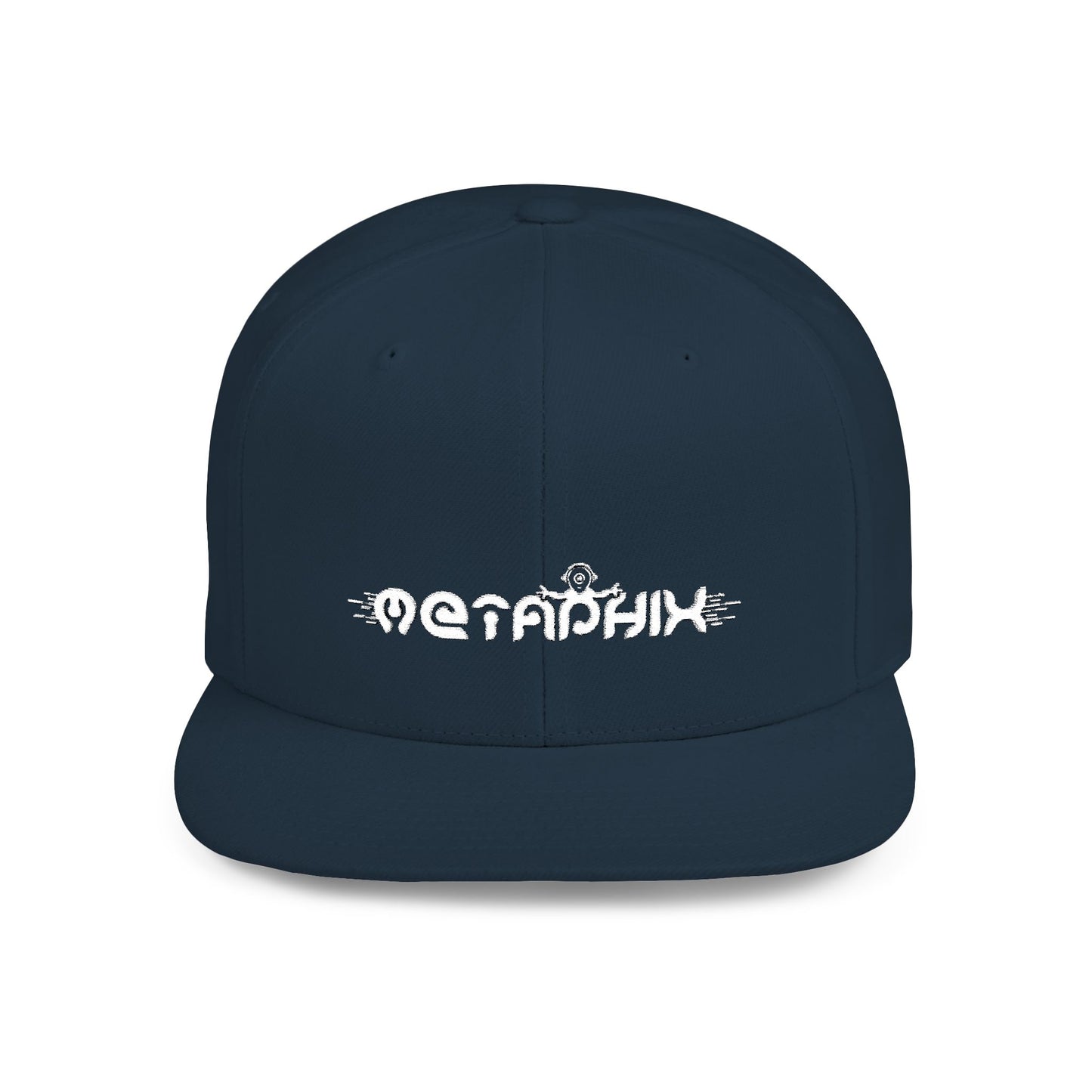 Metaphix Flat Bill Snapback Hat (White Logo)