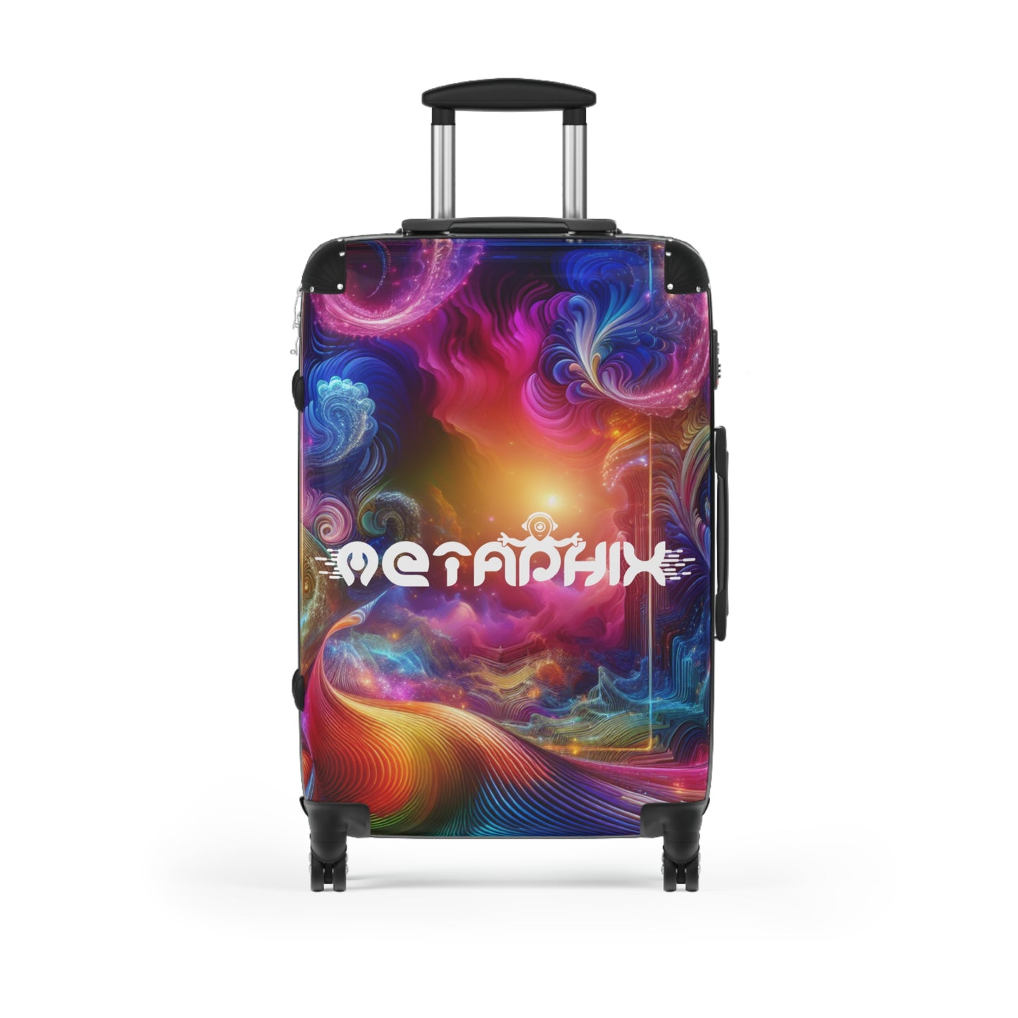 Vibrant Psychedelic Travel Suitcase
