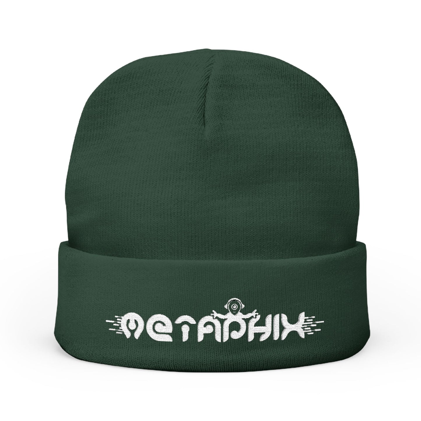 Metaphix Knit Beanie (White Logo)