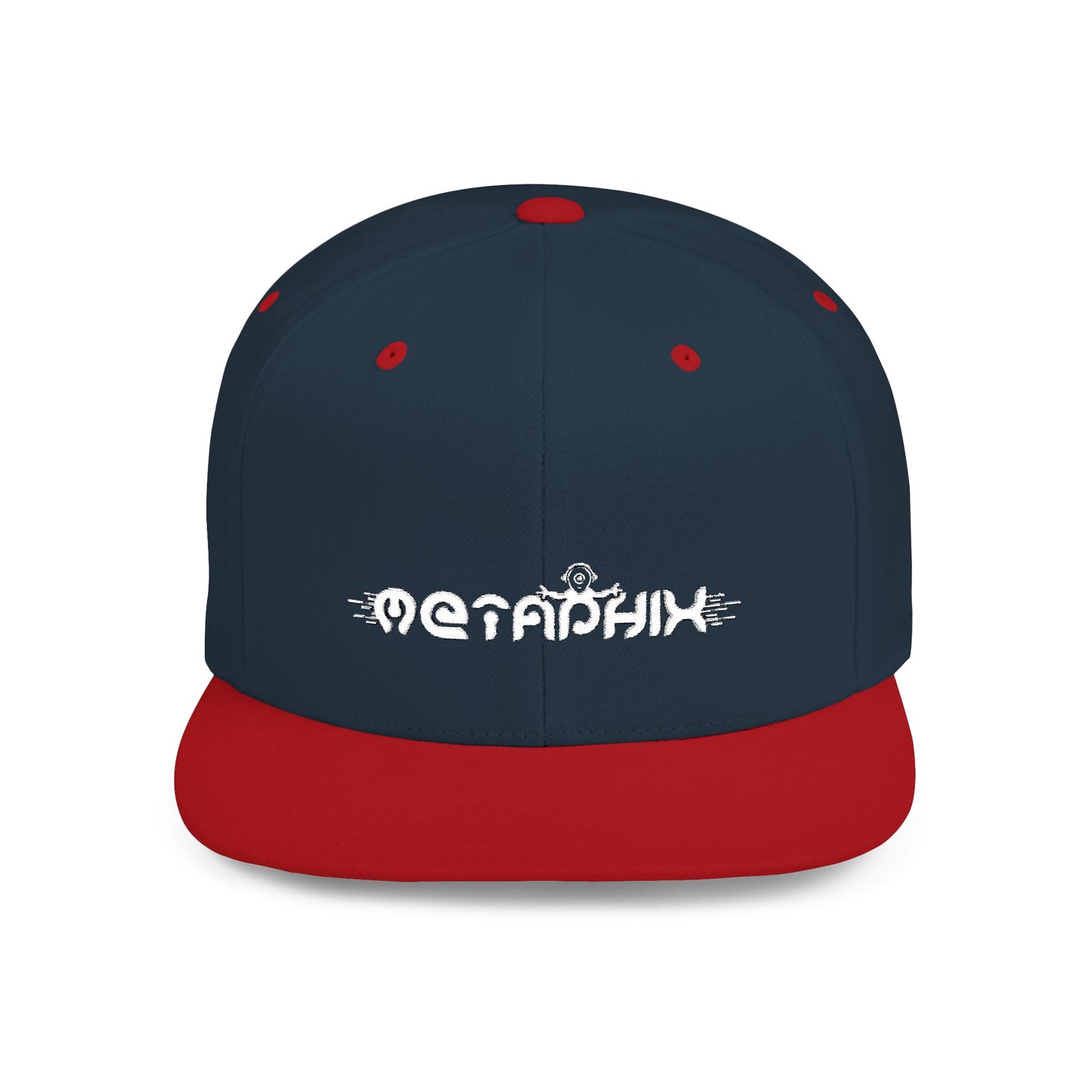 Metaphix Flat Bill Snapback Hat (White Logo)