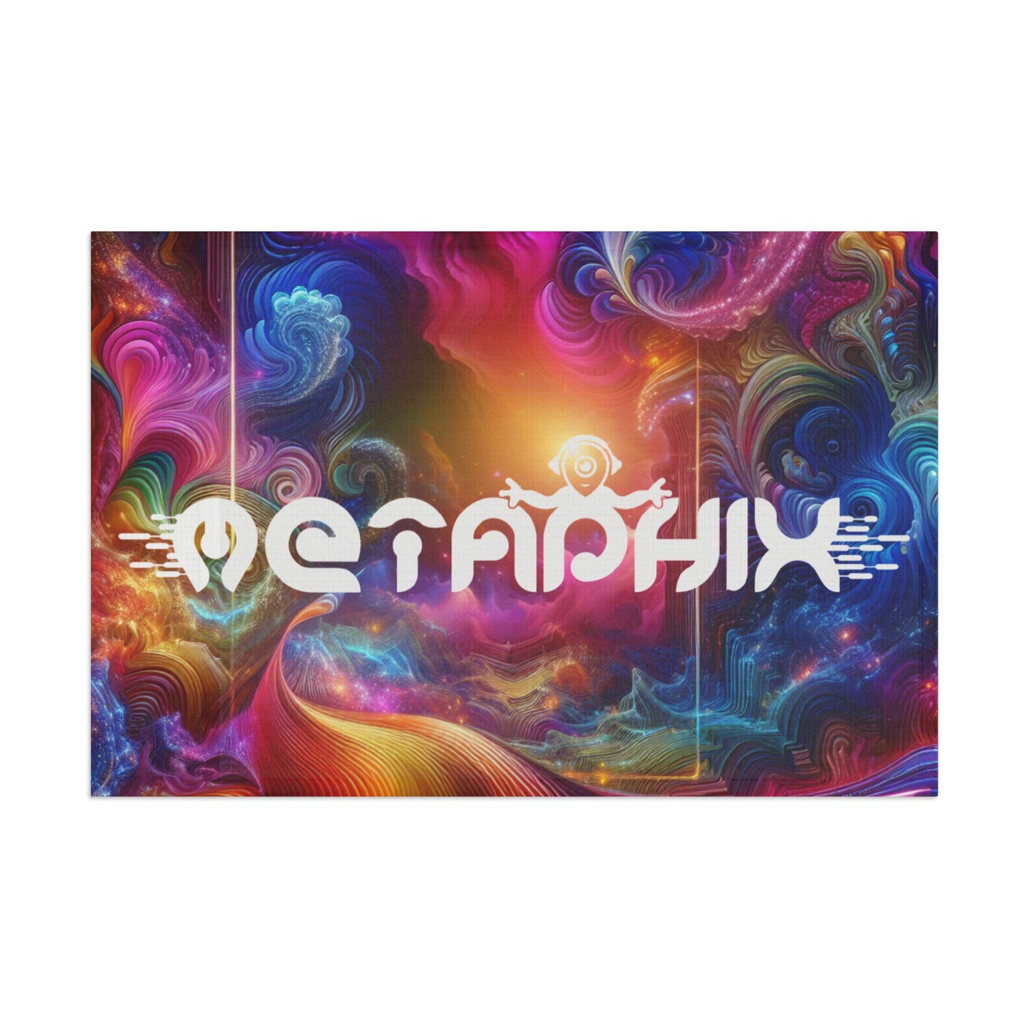 Cosmic Vibe Flag Metaphix Design for Spiritual Celebrations