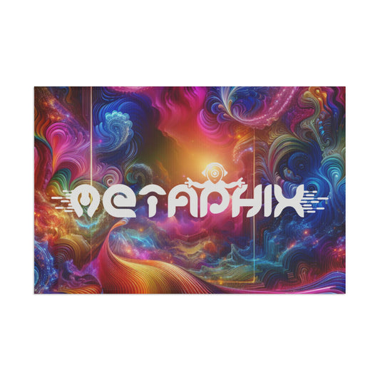 Cosmic Vibe Flag Metaphix Design for Spiritual Celebrations