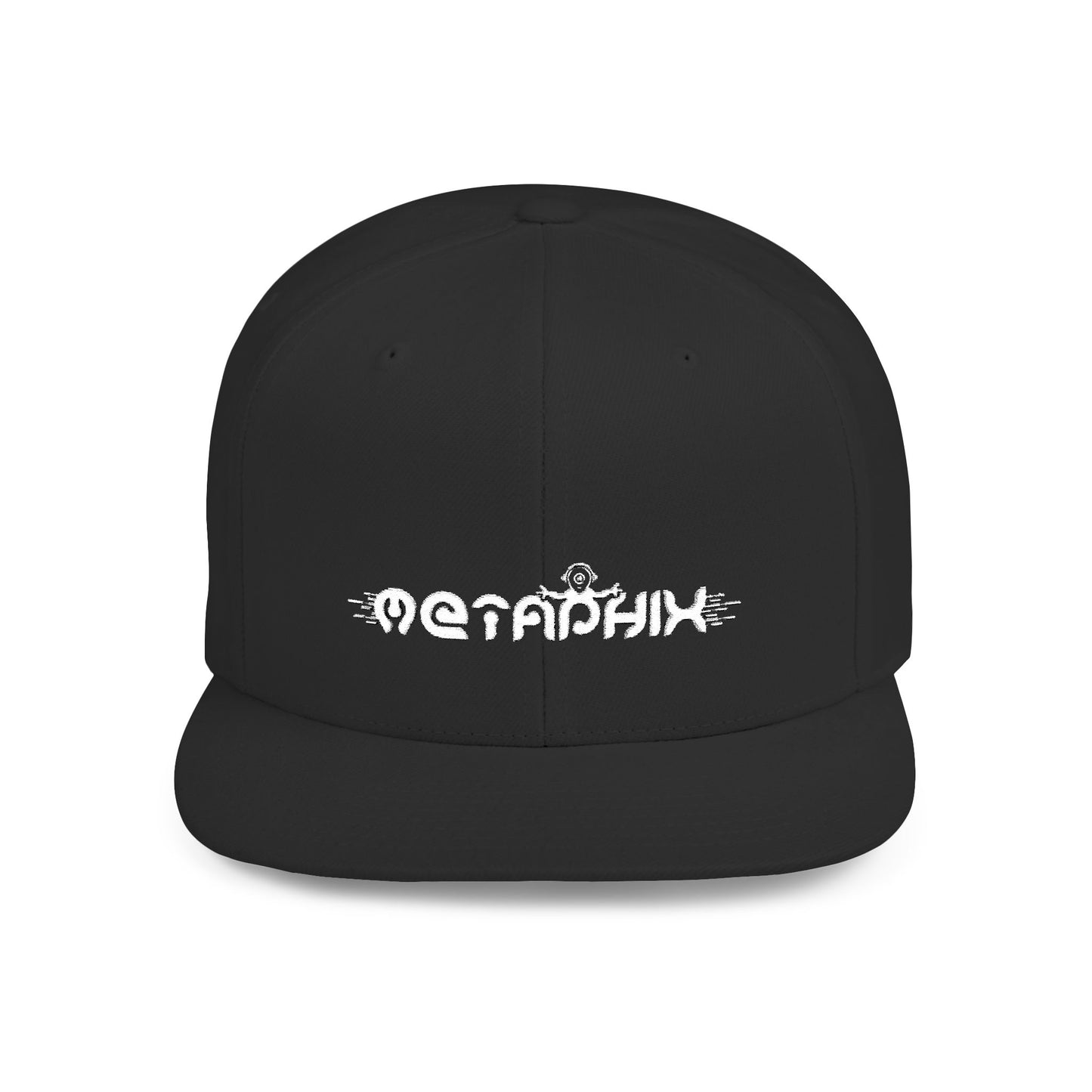 Metaphix Flat Bill Snapback Hat (White Logo)