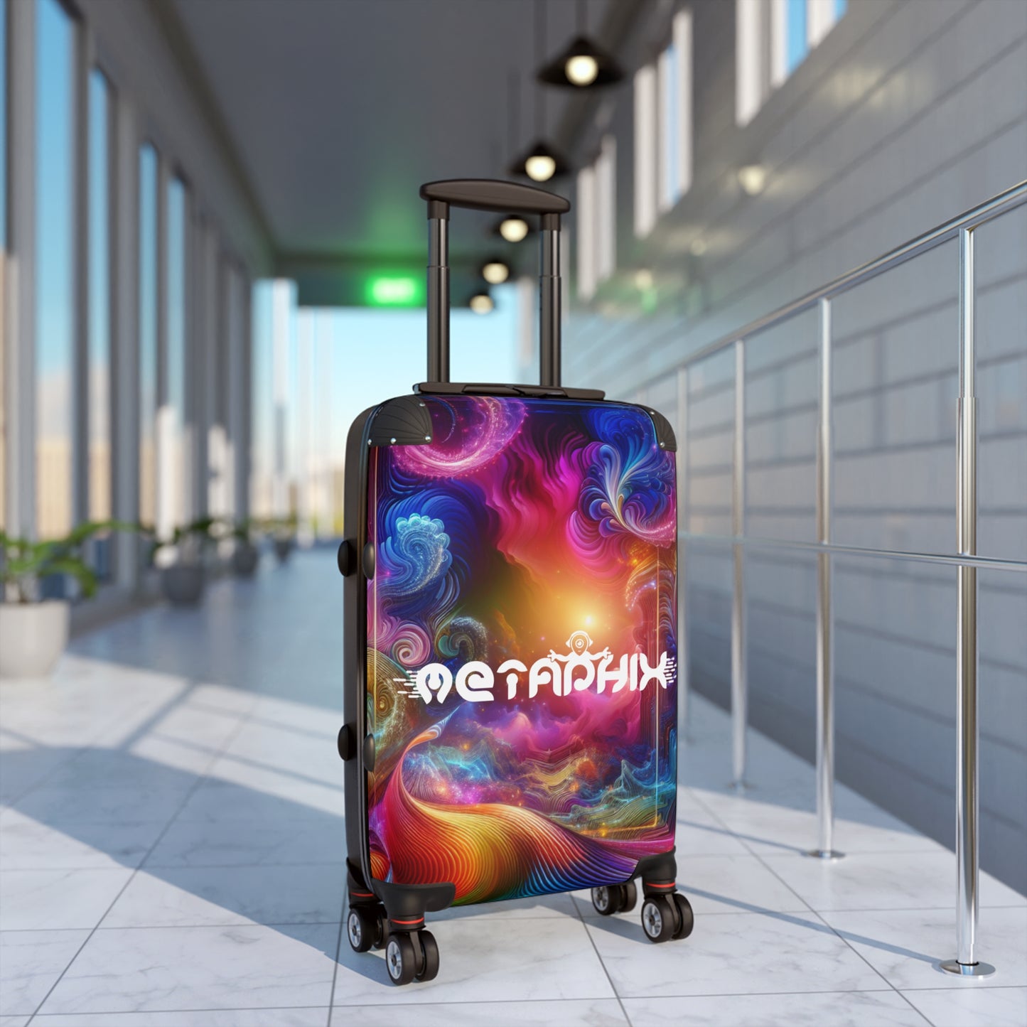 Vibrant Psychedelic Travel Suitcase