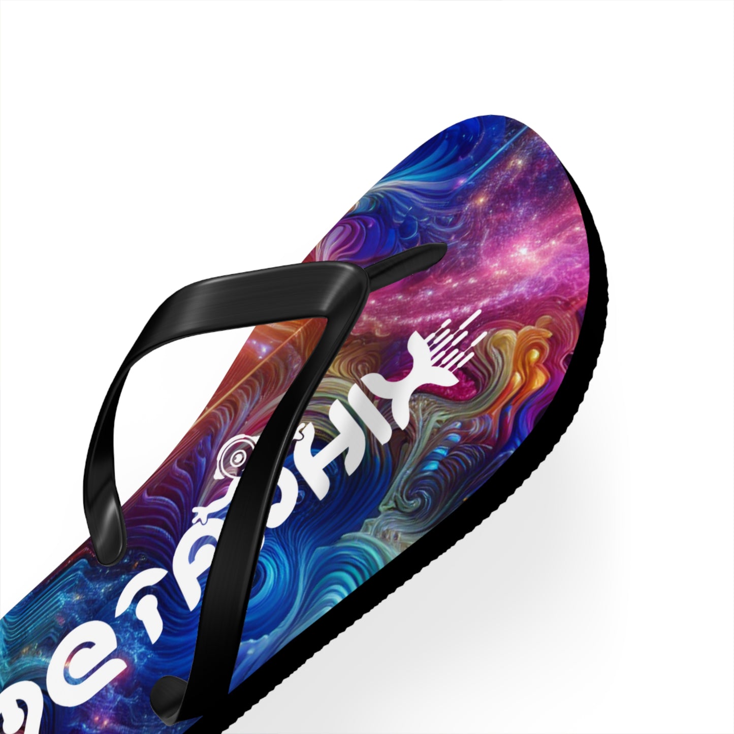 Colorful Psychedelic Flip Flops