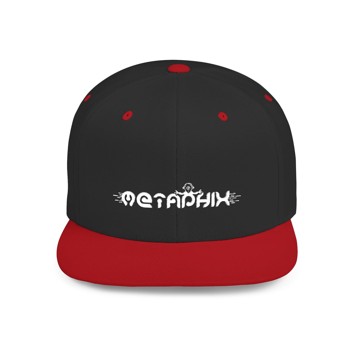 Metaphix Flat Bill Snapback Hat (White Logo)