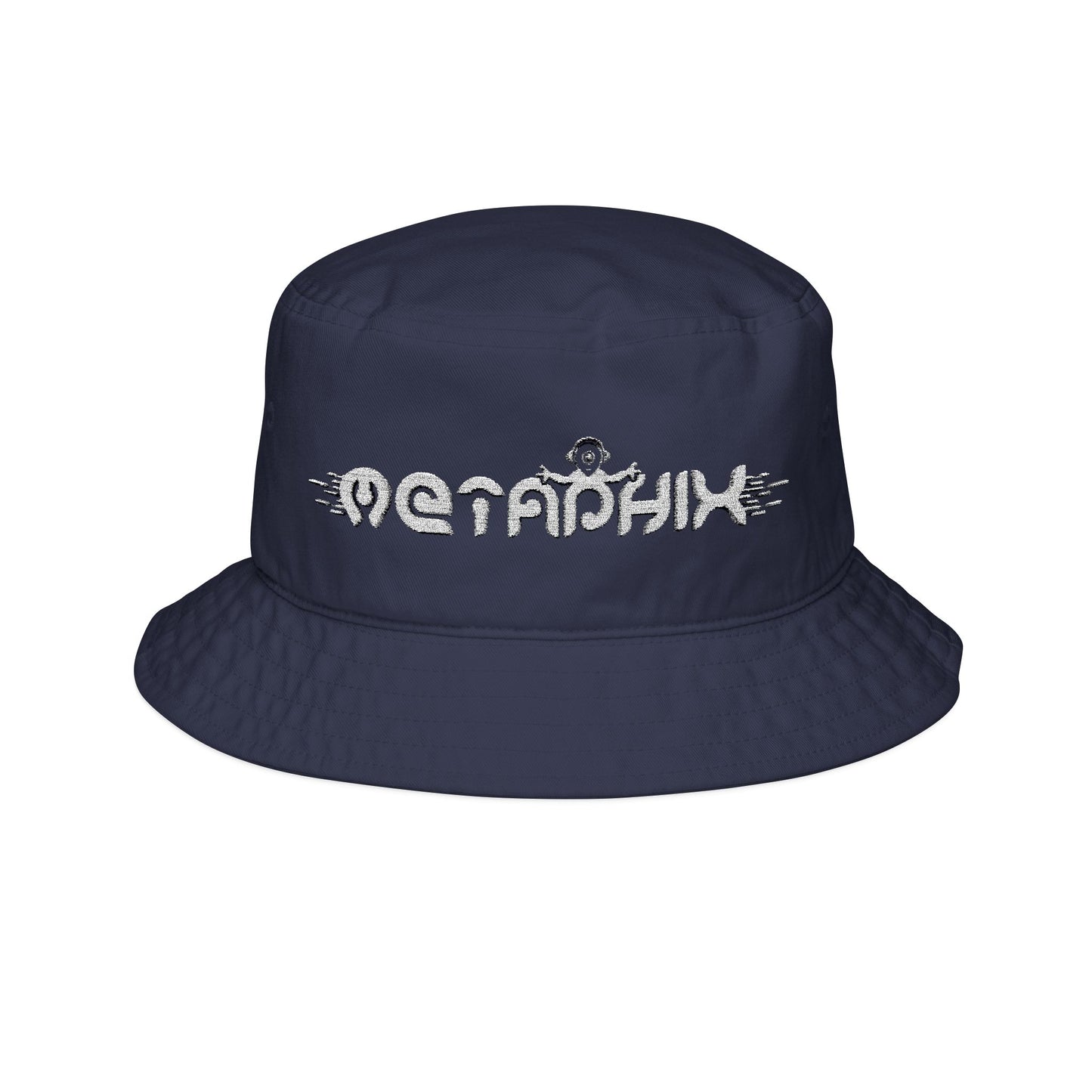 Metaphix Trendy Embroidered Bucket Hat (White Logo)