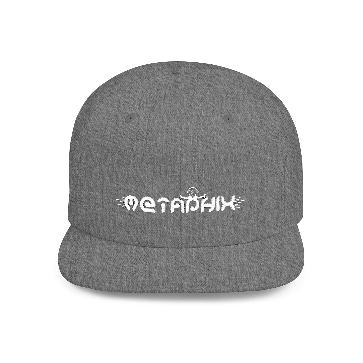 Metaphix Flat Bill Snapback Hat (White Logo)